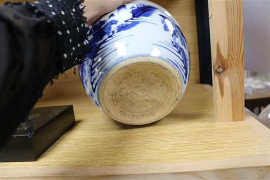 A Chinese blue and white bowl diameter 21.5cm